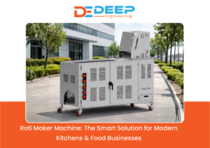 Automatic roti maker machine by Deep Engineering for commercial kitchens and food carts in Ahmedabad