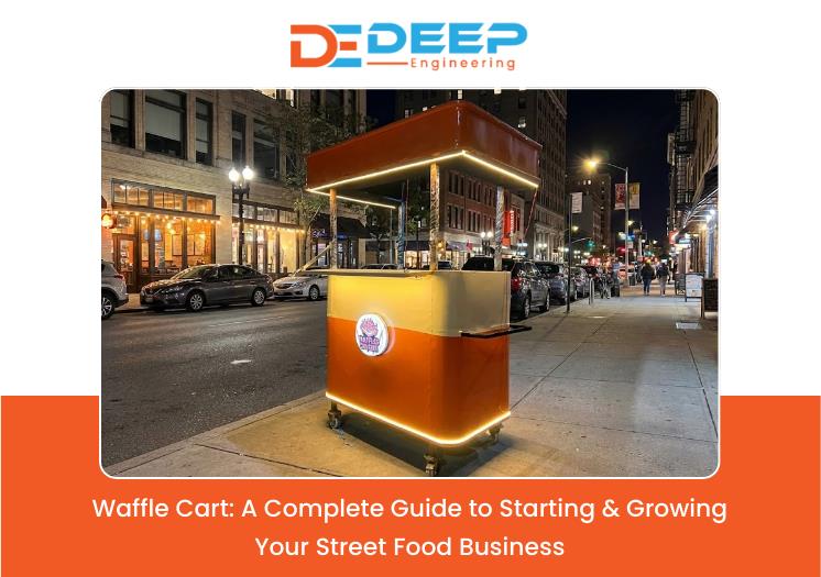 Waffle Cart – Stainless Steel Food Cart Manufactured by Deep Engineering