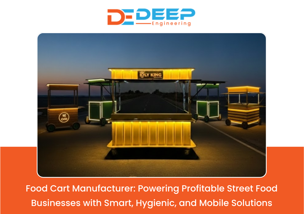 Food Cart Manufacturer Custom stainless steel food cart by leading Food Cart Manufacturer