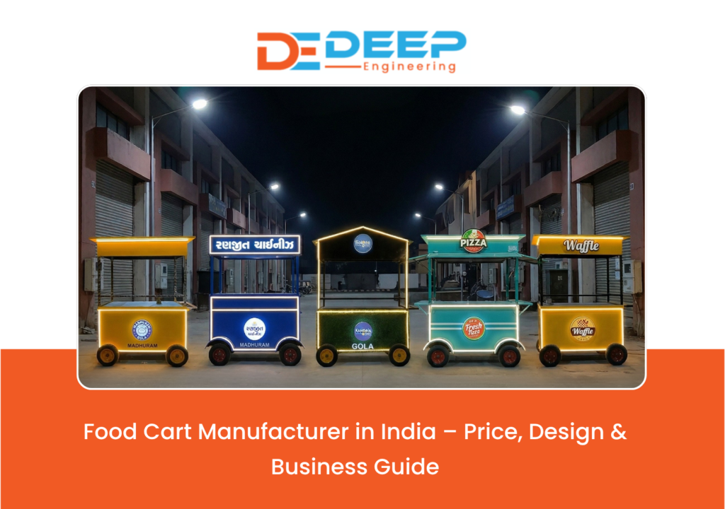 Food cart manufacturer stainless steel food cart design in India