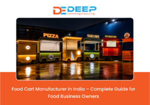 Deep Engineering stainless steel food cart manufacturer setup in India