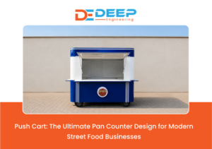 Push Cart stainless steel pan counter for modern paan business