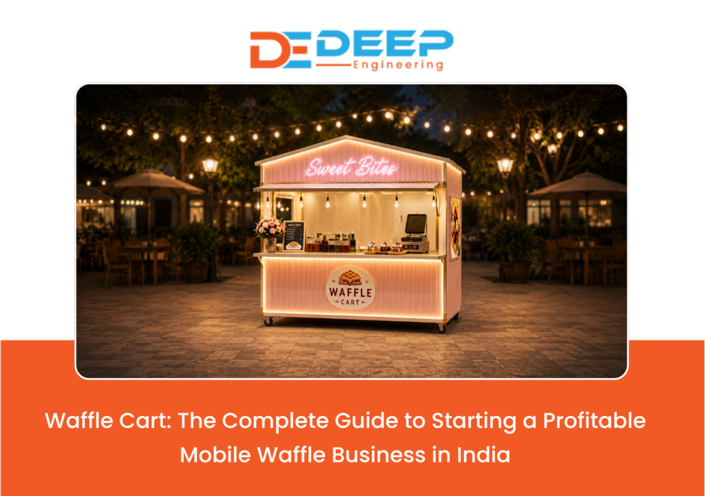 Premium waffle cart India for mobile food vending business