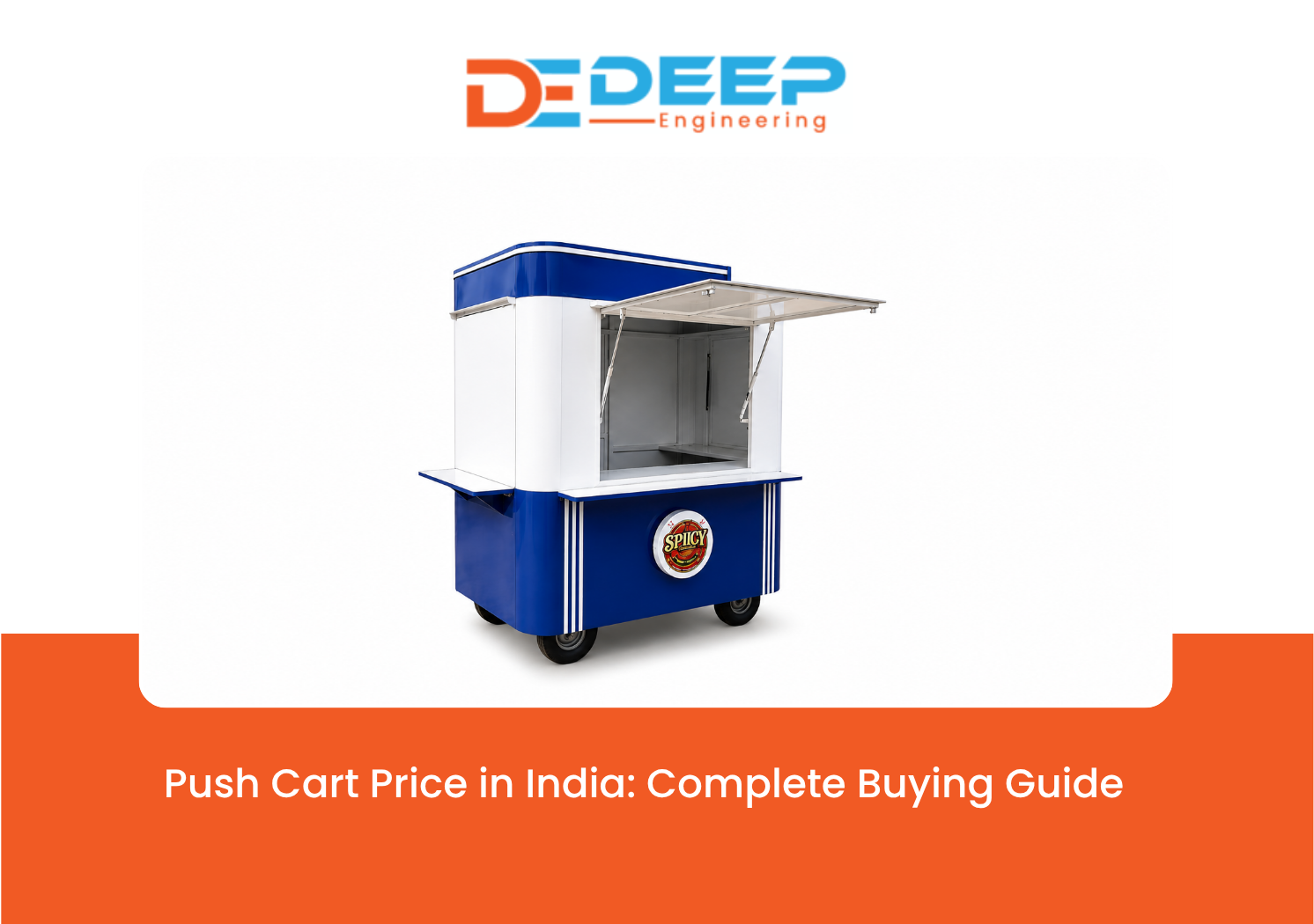 Push Cart Price in India Commercial Stainless Steel Push Cart by Deep Engineering