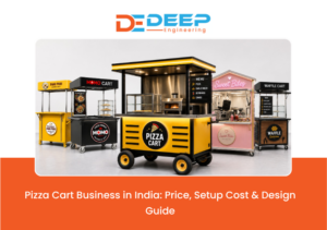 Modern pizza cart for Indian street food business