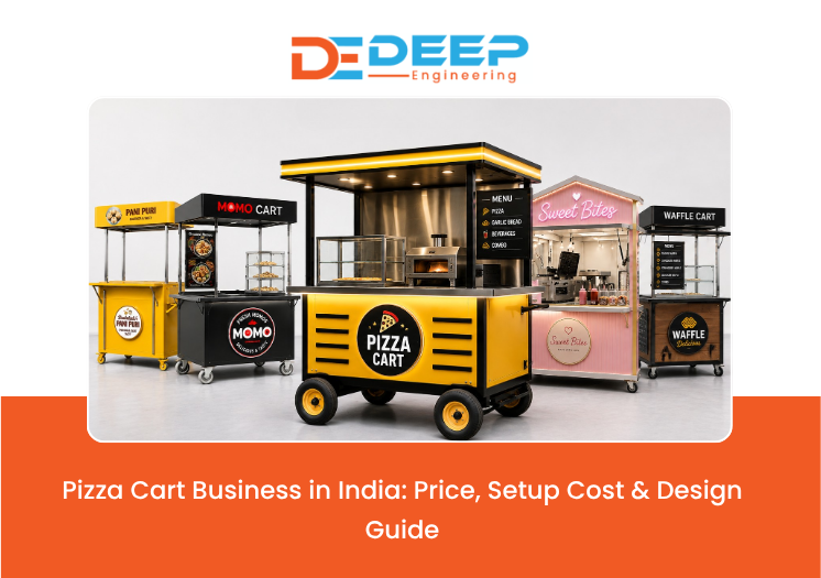 Modern pizza cart for Indian street food business